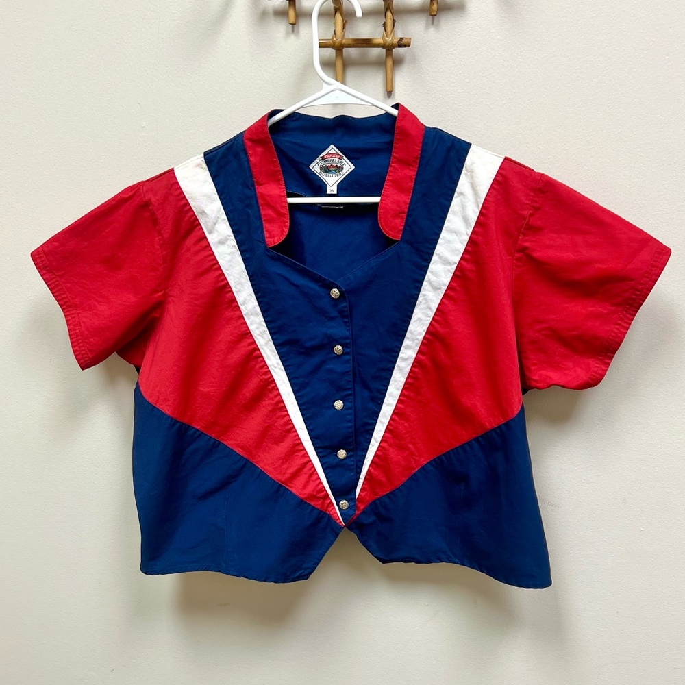 🌟HOST PICK!🌟 80s Vintage 💫 Cumberland Outfitters Western Rodeo-Inspired Blouse